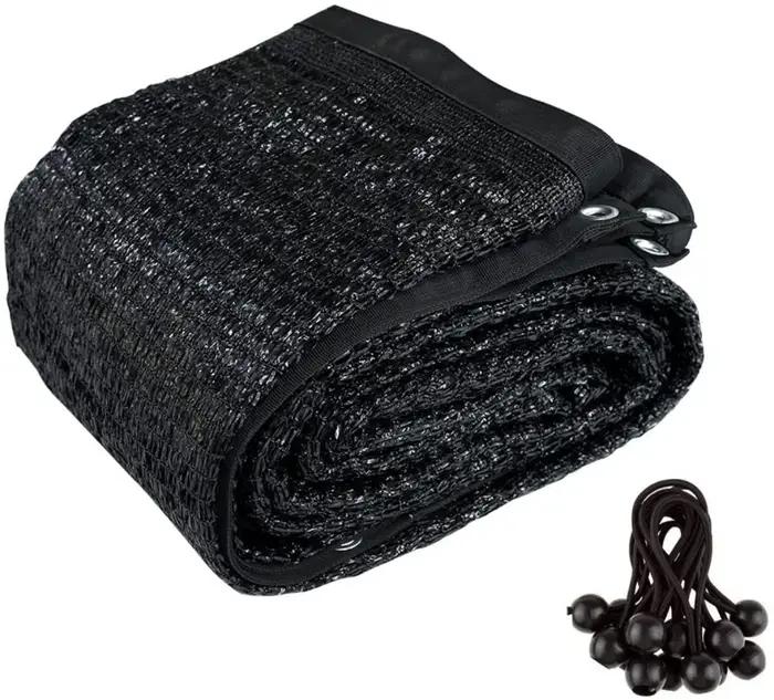 Panneau d'ombrage Sunblock noir, 10 pi x 20 pi, 90% pouces, avec 12 duplications Ik,