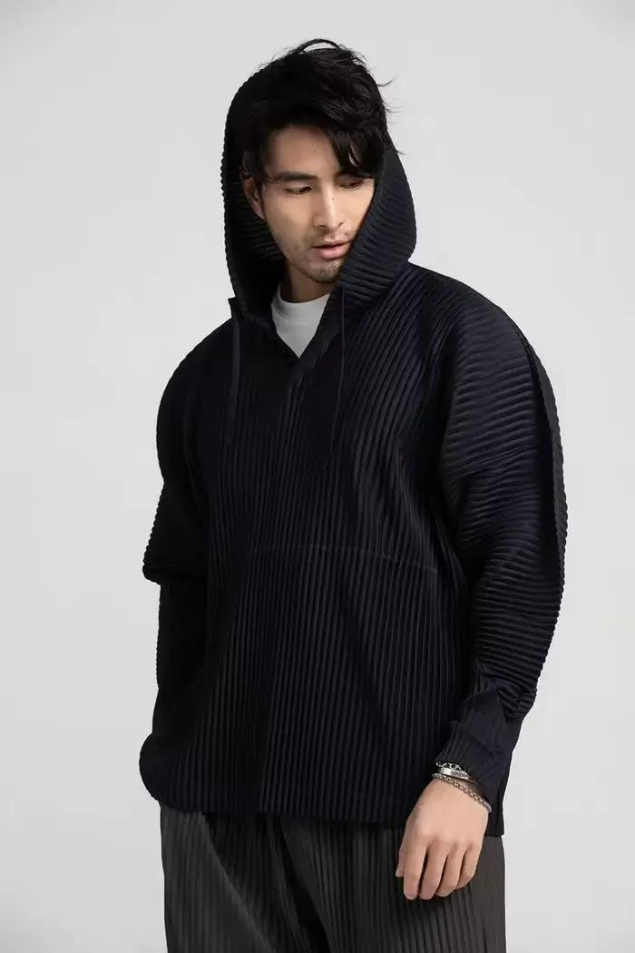 ATA YAKE-Sweat à Capuche Plissé pour Homme, Respirant, At Proximity, Wstring, Haut Décontracté