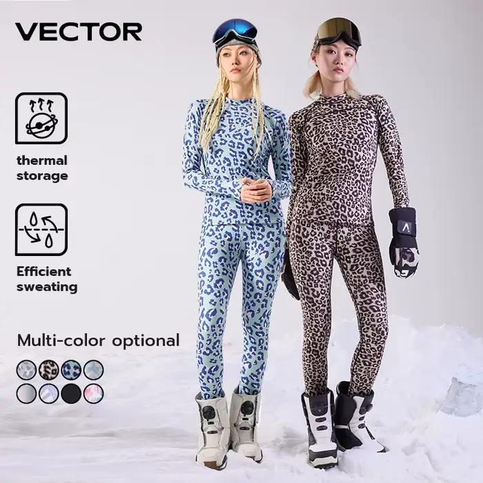 VECTOR femmes Ultra doux hiver séchage rapide Base superposition ensemble microfibre polaire sous-vê