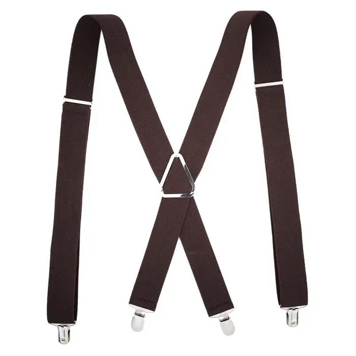 Bretelles de travail robustes pour hommes, élastiques réglables, pour pantalons, ceinture, bretelles