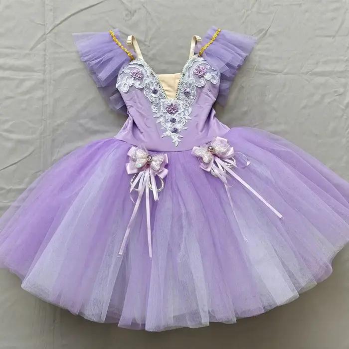 Jupe de ballet pour enfants, jupe de danse pour filles, programme de danse sur campus, costume de da