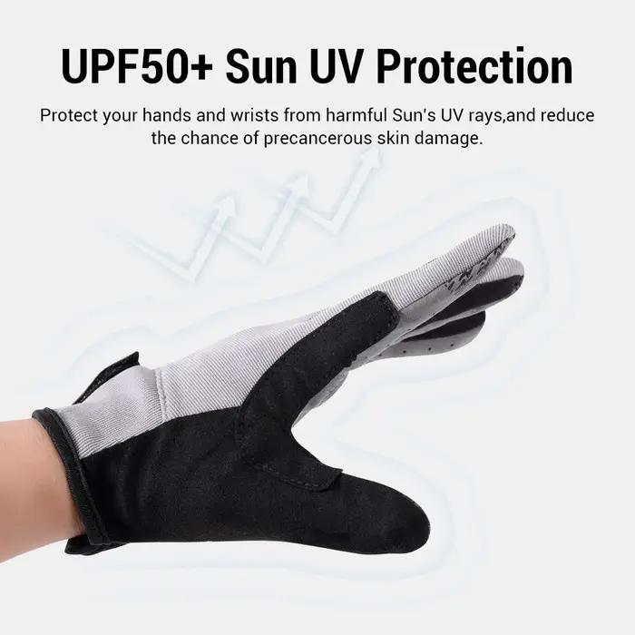 Noeby gants de pêche UPF50 + Protection solaire UV séchage rapide anti-dérapant kayak en plein air c