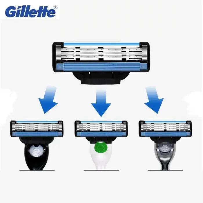 Gillette Mach 3 recharges de tête de rasoir cartouches avec bandes lubrifiées 3 couches lames de ras