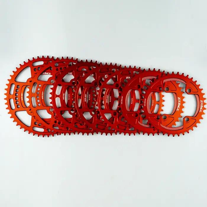 ZRACE-Plateaux de 40T/42T/44T/46T/48T/50T/52T BCD104, Dent Étroite AL7075 CNC, VTT/Route/Vélo de Gra
