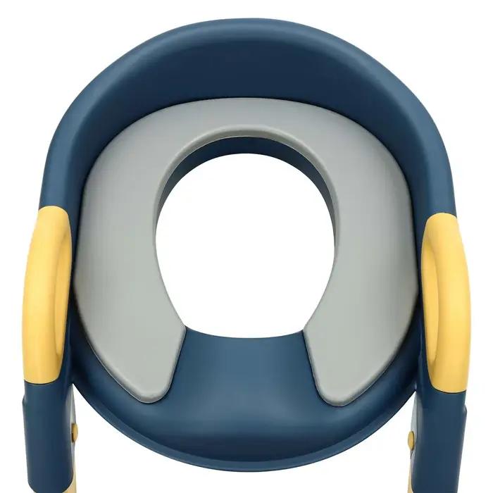 Siège de toilette pour enfants avec escalier, réglable en hauteur et pliable, pour garçons et filles