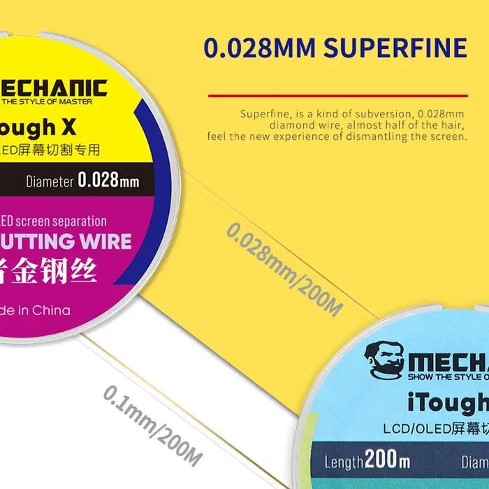 Fil d'acier spécial mécanique de haute dureté, 5 pièces/lot, pour séparation d'écran LCD de téléphon