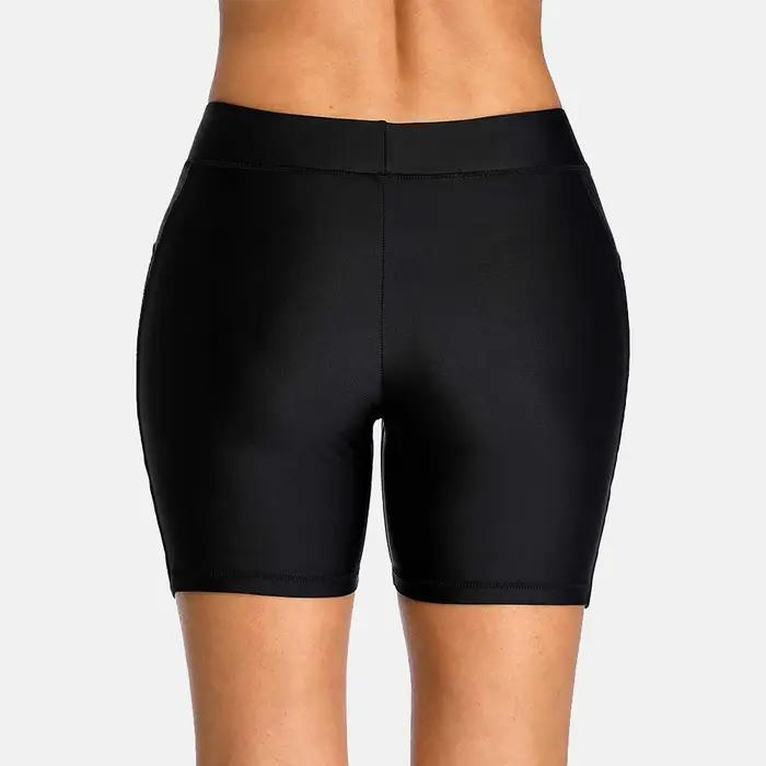 Maillot de bain taille haute Anfilia pour femmes - Dentelle ajourée et short de bain