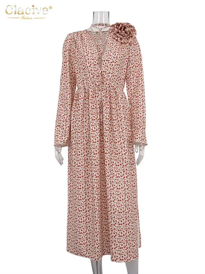 ClacMarkets-Robe mi-longue sexy à col en V profond pour femmes, robes de soirée fendues taille haute