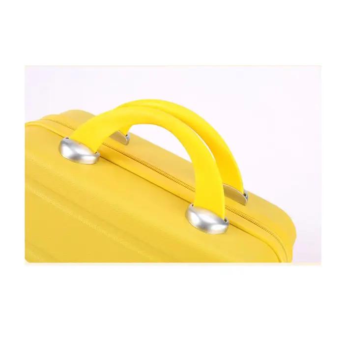 Petite valise de voyage pour femme, sac à cosmétiques, matériau compressif, neuf, taille 30 cm-15,5