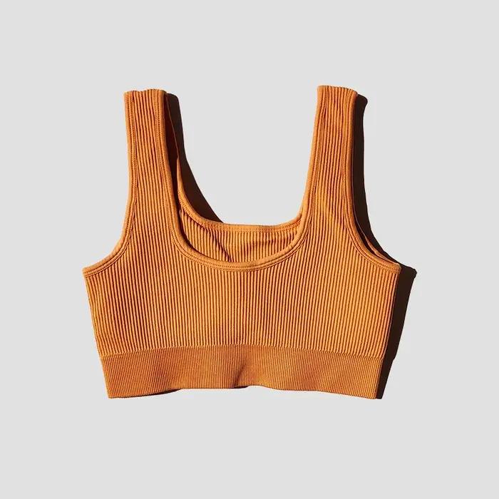 Soutien-gorge de Sport sans couture pour femmes, Lingerie, Fitness, Yoga, gilet de course, sous-vête