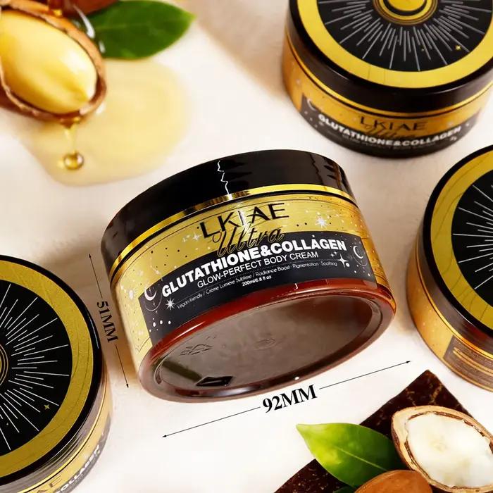 Crème corporelle ultra éclaircissante LKIAE, illuminatrice, hydratation intense, peau lisse, pour to