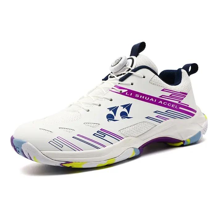 Baskets de Sport durables unisexes, chaussures d'entraînement stables pour Badminton, Tennis de Tabl