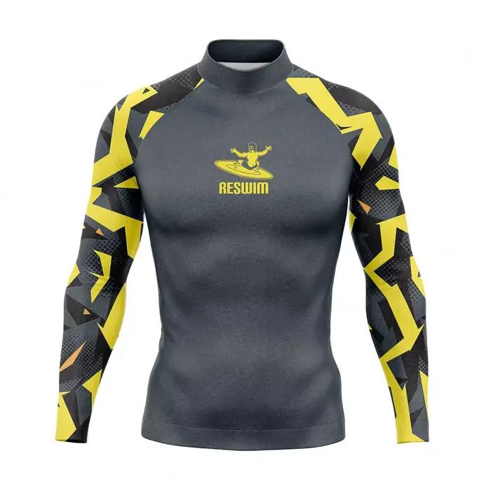 T-shirt de surf et de natation à manches longues pour homme, protection UV, collection été 2026, mai