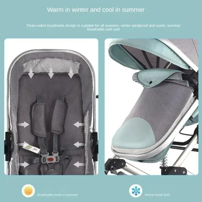 3in1 bébé poussette haute paysage bébé landau portable bébé poussette multifonctionnel nouveau-né la