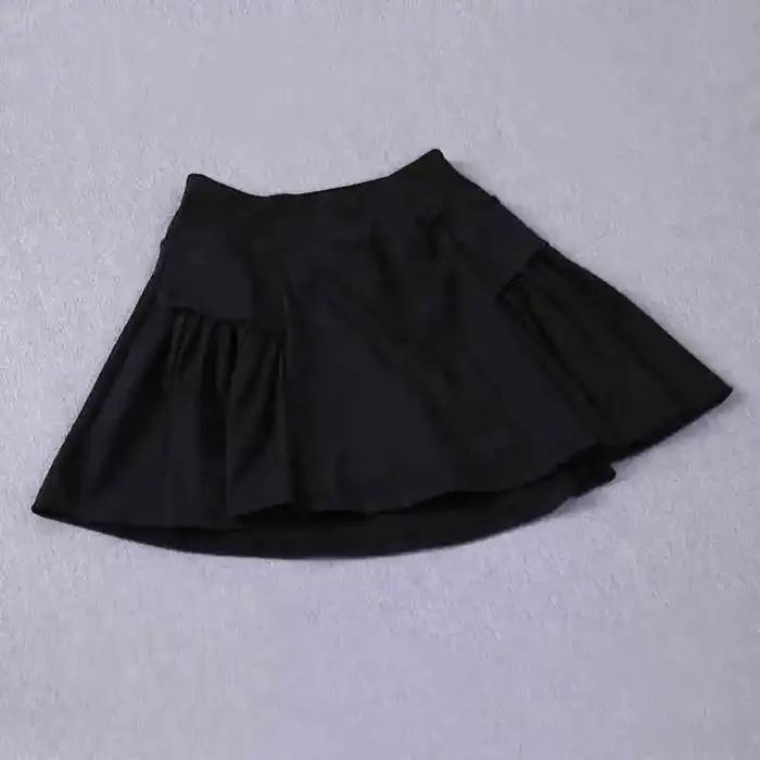 Jupe courte de sport ; pseudo jupe de course deux pièces pour femme; combinaison de badminton d'été;