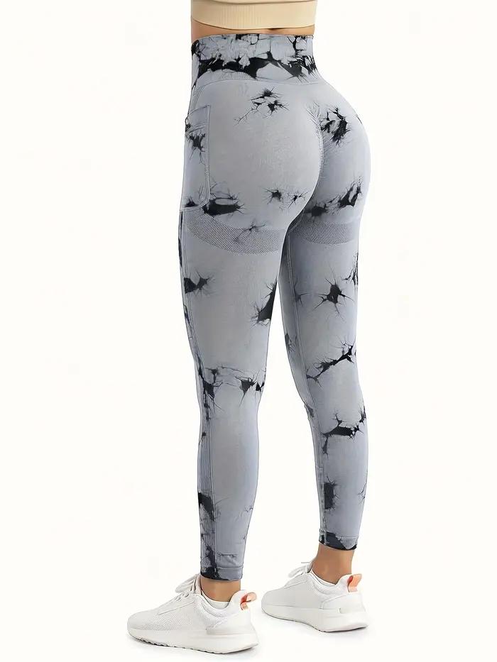 Leggings d'entraînement taille haute sans couture pour femmes, pantalons athlétiques de yoga avec po