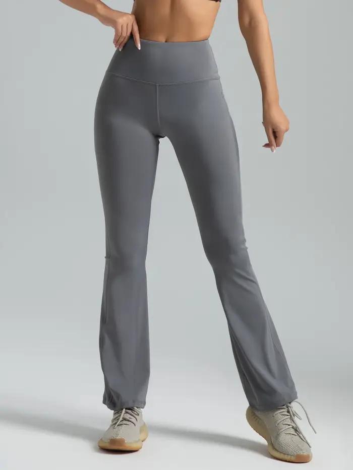 Pantalon de yoga Bootcut taille haute pour femme – Leggings évasés pour l'entraînement et les vêteme