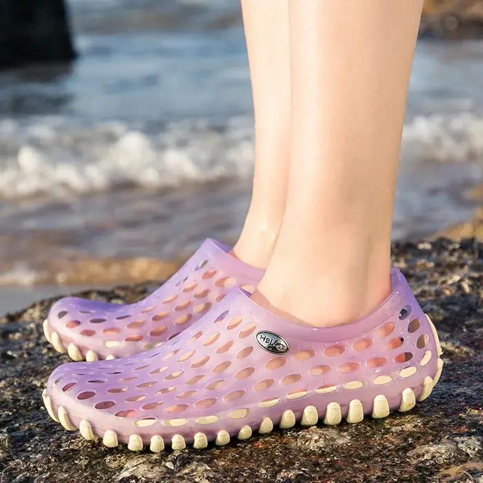 Sandales de plage unisexes - Pantoufles légères de voyage pour piscine et jardin grande taille