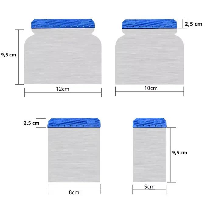 Lot de 4 outils de peinture sans manche