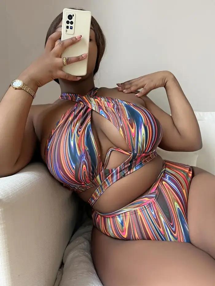 Maillot de bain imprimé push-up 2026 pour femme, grande taille, taille haute, pour la plage et la na