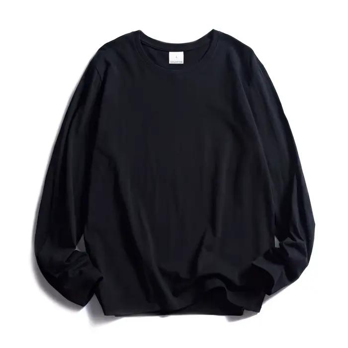 WAVLATII femmes col rond à manches longues t-shirts dame blanc couverture en coton femme doux t-shir