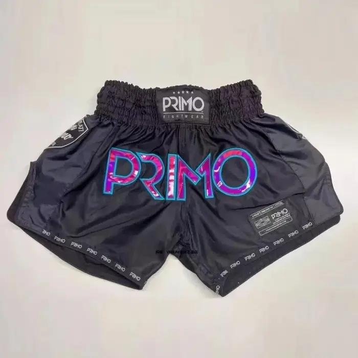 Short de combat de gymnastique Muay Thai, style brodé, pantalon de sport de Combat, de Fitness, de b