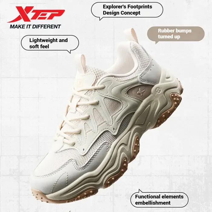 Xtep-Chaussures Décontractées en Maille Respirante pour Homme, Baskets de dehors ChimRetro, Semelle