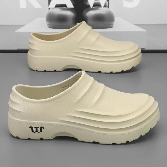 Chaussures de Chef d'été antidérapantes et résistantes à l'huile, pantoufles paresseuses, pantoufles