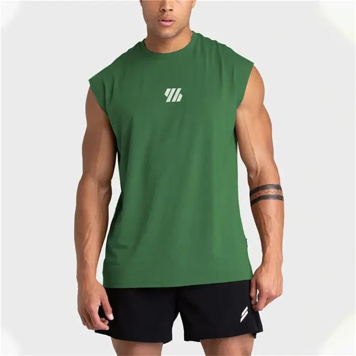 Gilet sport sans manches pour hommes large épaules séchage rapide maille technique fitness musculation course à pied occasionnels et réguliers
