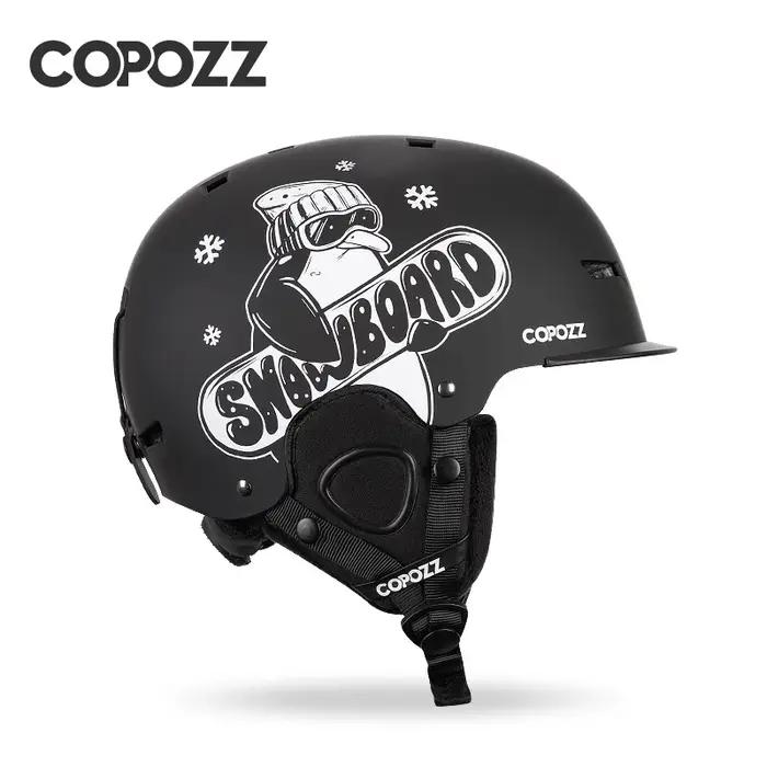 COPOZZ nouveau casque de Ski unisexe certificat casque de Ski Anti-impact semi-couvert pour adultes