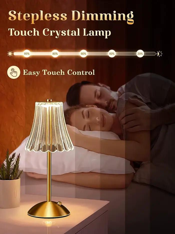 Lampe de Table LED capteur tactile bureau veilleuse Rechargeable sans fil lampe de lecture pour Rest