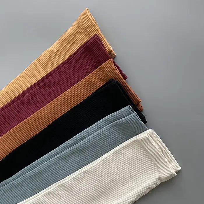 Pantalons de Yoga côtelés pour femmes, Leggings de gymnastique taille haute, collants de Sport, Fitn