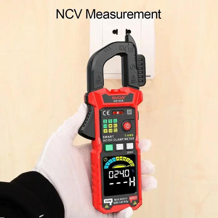 GVDA-Pince ampèremétrique numérique, multimètre DC, courant AC, 6000 points, ampli de voiture Hz, pu