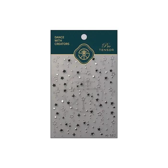 Autocollant pour ongles bronzants, adhésif Transparent sur le dos, pour Nail Art, Cool, étoile à cin