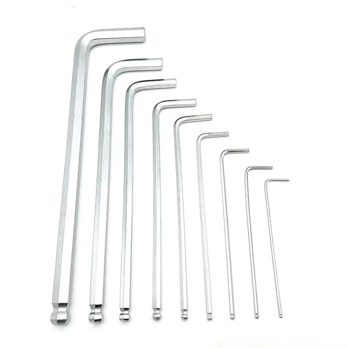 La clé Allen professionnelle 1,5 mm 2 mm 2,5 mm 3 mm 4 mm 5 mm 6 mm 8 mm 10 mm est disponible