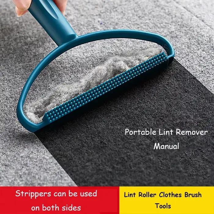 Éliminateur de poils d'animaux portable, brosse à poils pour chien et chat, brosse à poils pour tapi