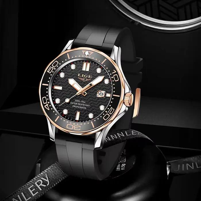 2025 LIGE nouvelles montres pour hommes d'affaires montre de plongée de luxe pour hommes étanche Dat