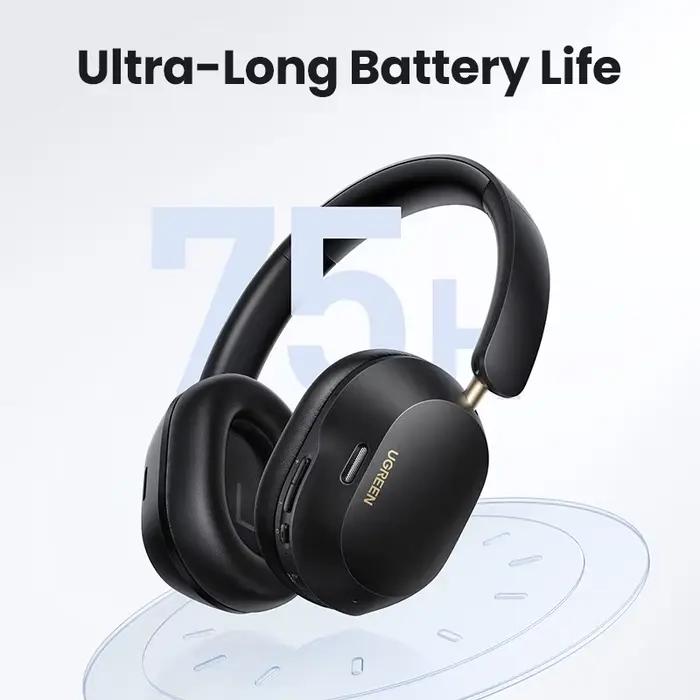 UGREEN-Écouteurs Bluetooth sans fil, Max 5c, Hybrid Active Noise Cancelling, Hi-Res Sat, AC 75H Spat