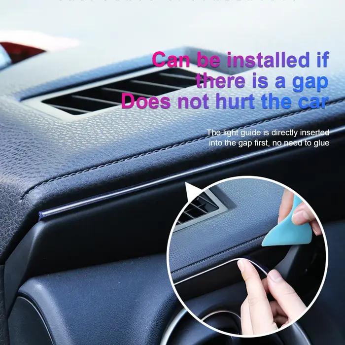 Lampe LED RVB télécommandée USB, câblage EL, bande lumineuse néon flexible, lampe pour voiture, esca