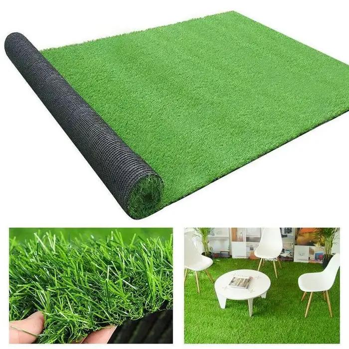 Tapis de Gazon Artificiel Simulation de Plante Verte Lavable Résistant à la Moisissure Intérieur Jardin Extérieur Occasions Spéciales