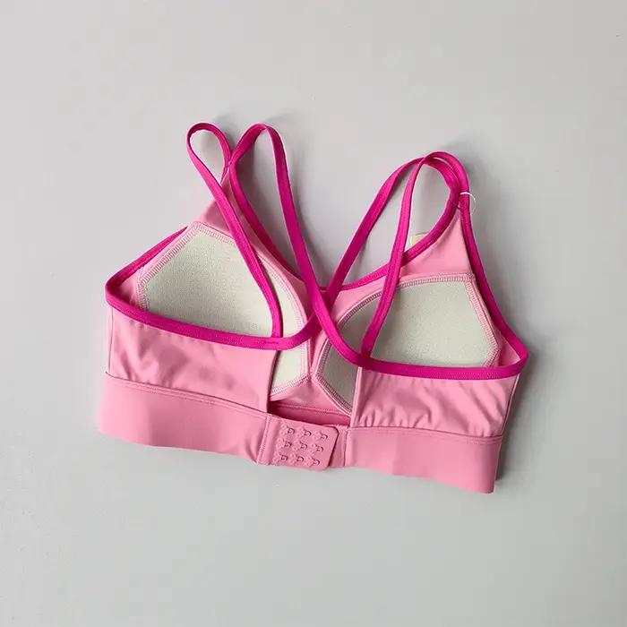 Femmes Sport soutien-gorge haut Push Up Fitness fixe avec coussinet Yoga soutien-gorge sous-vêtement