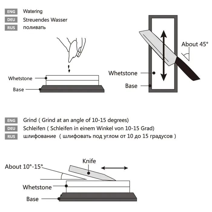 PROYAN – pierre à aiguiser professionnelle 240 – 10000 #, Whetstone, avec boîte, affûteur de couteau