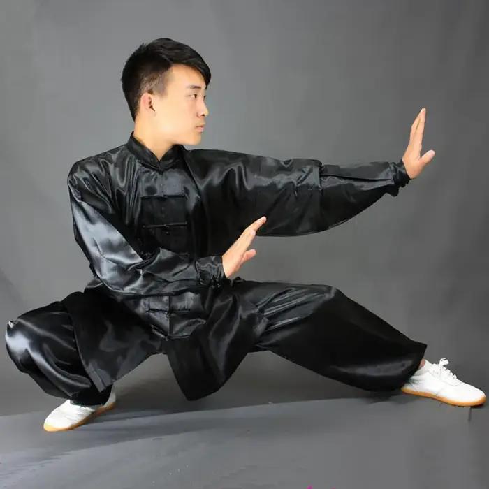 Uniformes traditionnels chinois Tai Chi Kung Fu vêtements de gymnastique pour adultes costumes d'arts martiaux pour enfants Wushu occasions spéciales pratique de Tai Chi