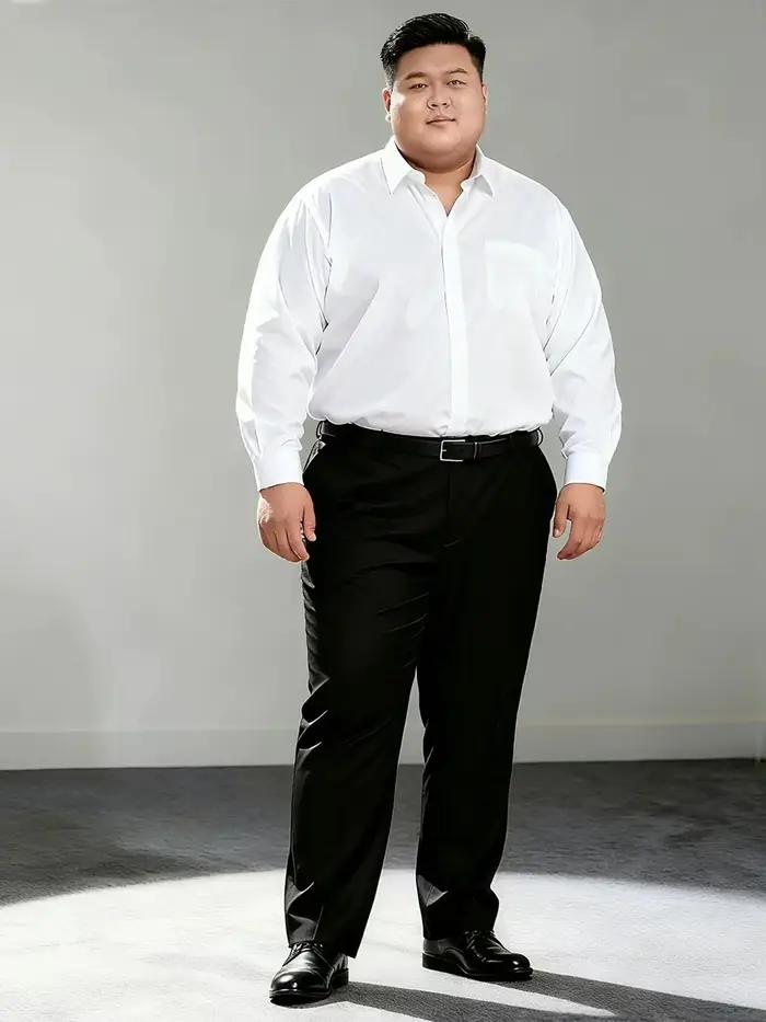 Chemises sociales pour hommes, grande taille 11XL 10XL, manches longues, chemise formelle de travail