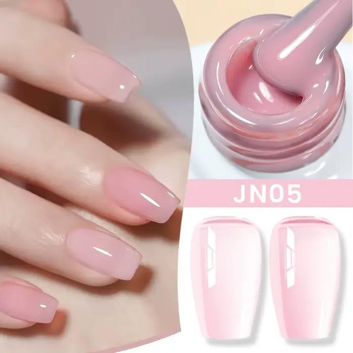 BORN PRETTY gelée nu Gel vernis à ongles 10ml rose clair pêche translucide couleur UV lumière Cure G