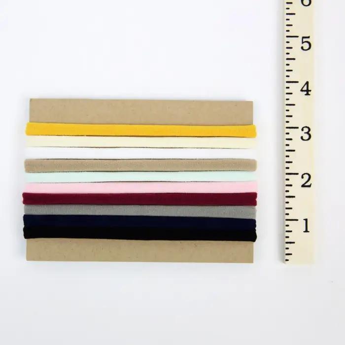 100 pièces/lot bébé fille bricolage extensible maigre Nylon fille élastique souper doux bandeau bébé