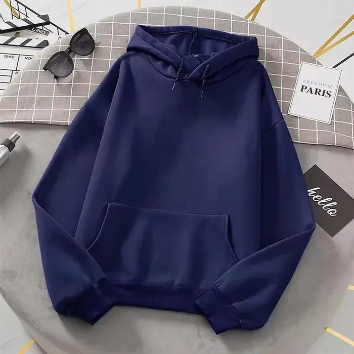 2025 sweat à capuche blanc hommes femmes automne à manches longues hauts pullover décontracté poche