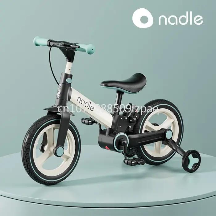 Vélo pour enfants pliable multifonctionnel 2 en 1, exquis, Durable et léger, vélo coulissant