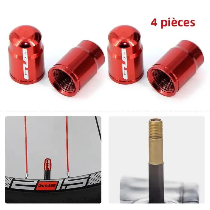 Capuchons de valve de pneu de vélo en aluminium
