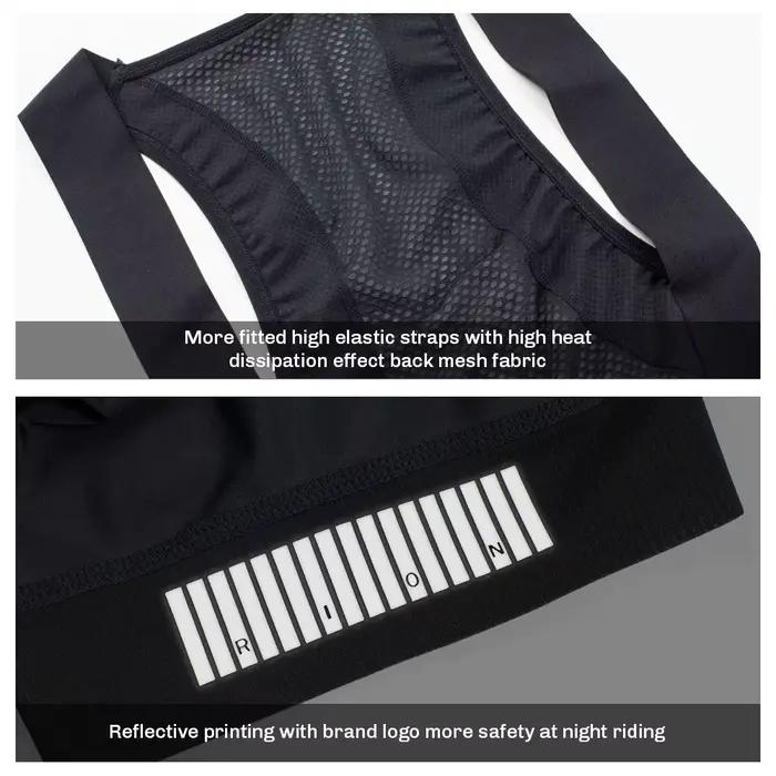 RION Elastic Interface® Paris HP Shorts de cyclisme pour hommes, collants rembourré pour vélo de rou